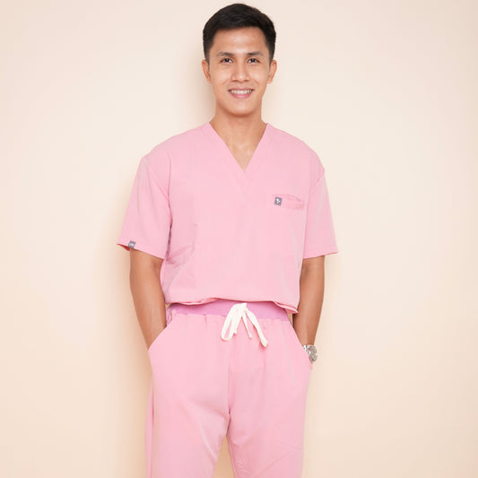 LIVE SERIES (VNECK)- PINK DOLPHIN